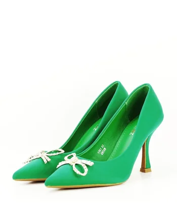 Pantofi verzi eleganti 1701 01 11295, Verde