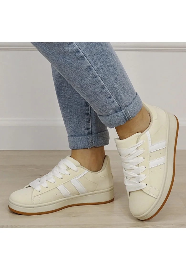 Sneakersi dama bej BM-1101 M2 19313, Bej