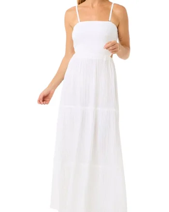 Rochie maxi cu decupaj pe partea din spate Premium Surf
