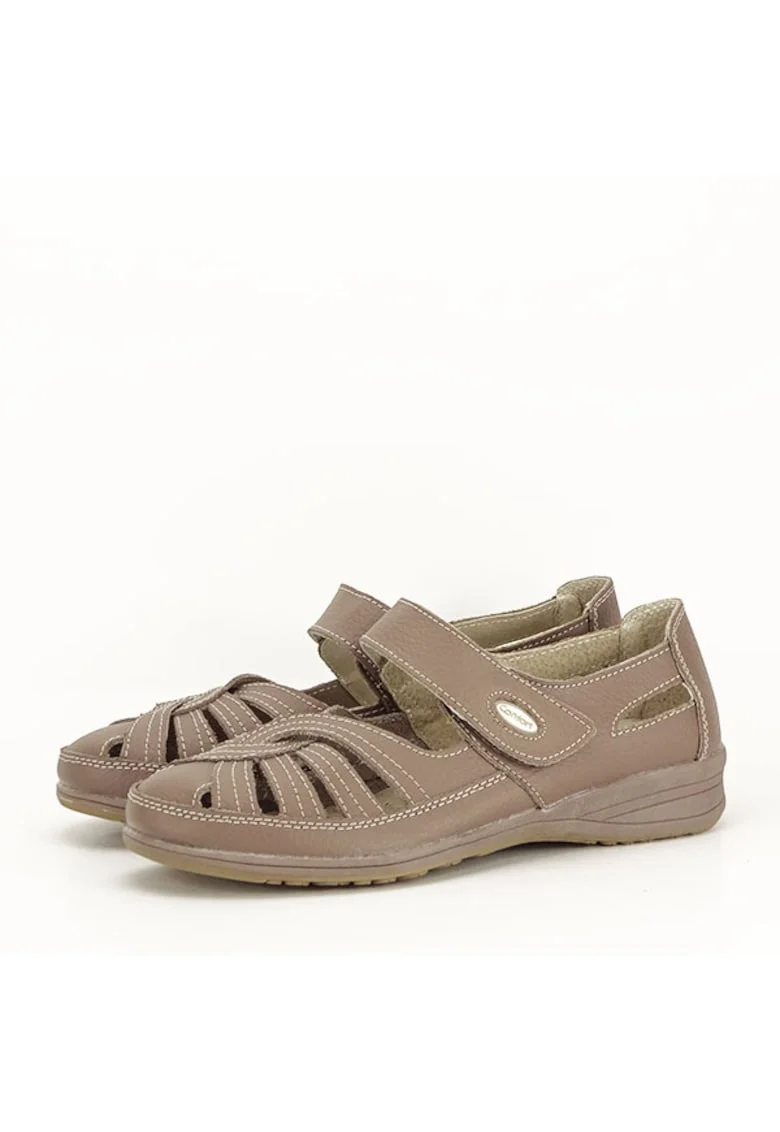 Balerini piele naturala Dorina maro M5 8060, Maro