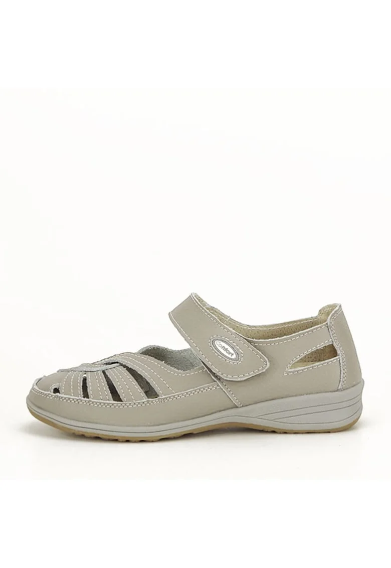 Balerini piele naturala Dorina gri M5 8053, Gri