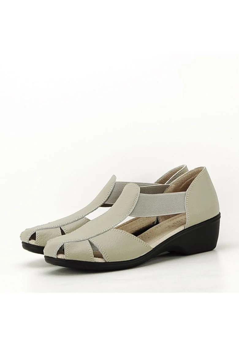 Sandale gri din piele naturala Calypso 127 5575, Gri