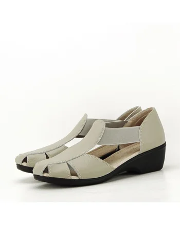 Sandale gri din piele naturala Calypso 127 5575, Gri