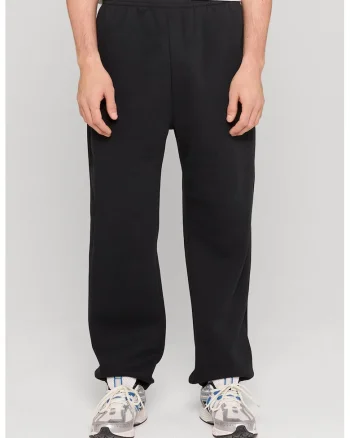 Pantaloni de trening cu croiala relaxed-fit si buzunare, Negru
