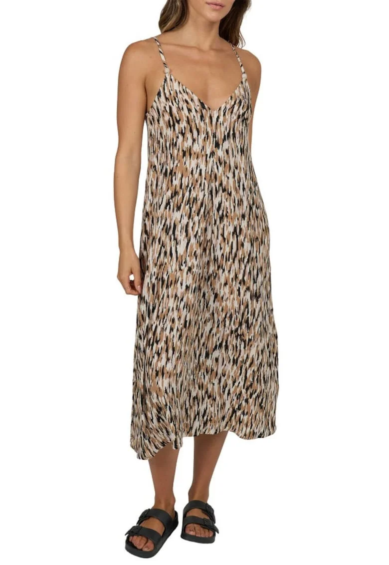 Rochie midi cu model abstract Dreamland,
