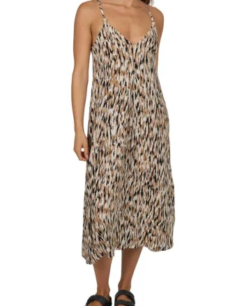 Rochie midi cu model abstract Dreamland,