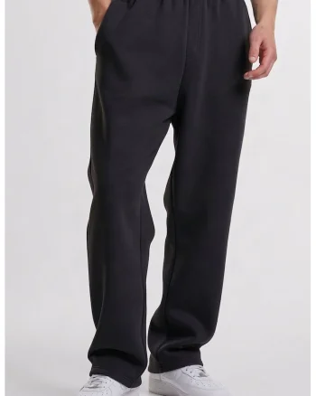 Pantaloni lejeri de trening cu buzunare, Negru stins