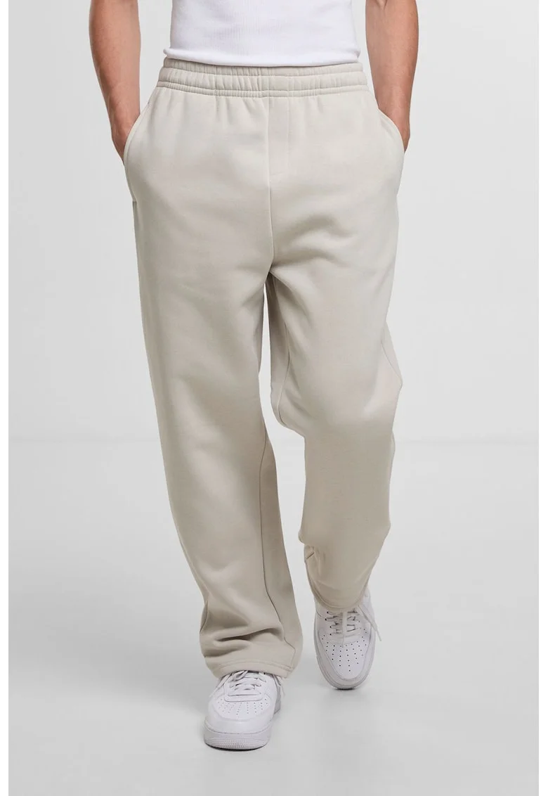 Pantaloni lejeri de trening cu buzunare, Crem