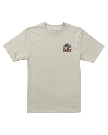 Tricou cu imprimeu grafic pe spate Truck Stop, din bumbac organic