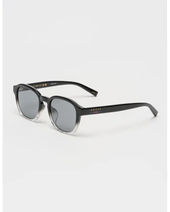 Ochelari de soare pantos cu logo, Negru/Transparent