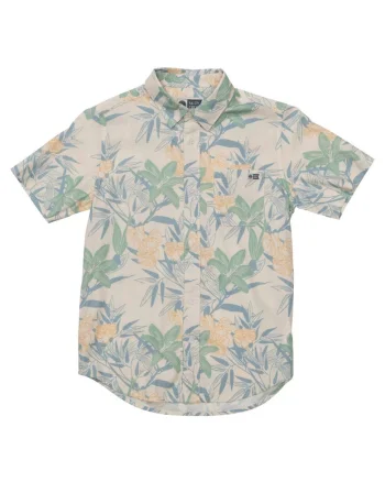 Camasa cu maneca scurta si model floral, 128-140 CM