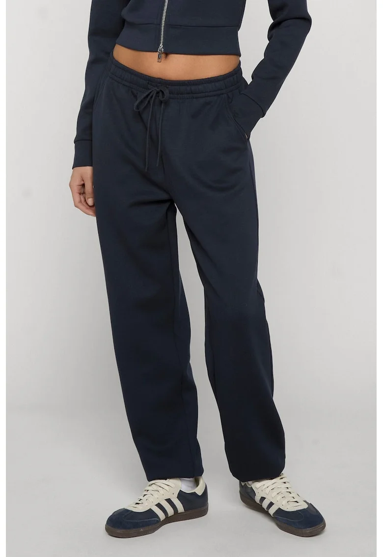 Pantaloni de trening cu talie inalta, Bleumarin