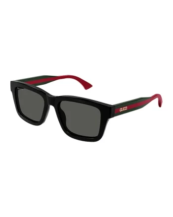 Ochelari de soare dreptunghiulari cu logo, Rosu/Verde/Negru