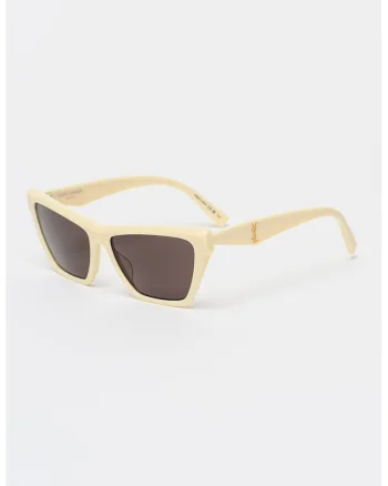 Ochelari de soare cat-eye, Alb fildes