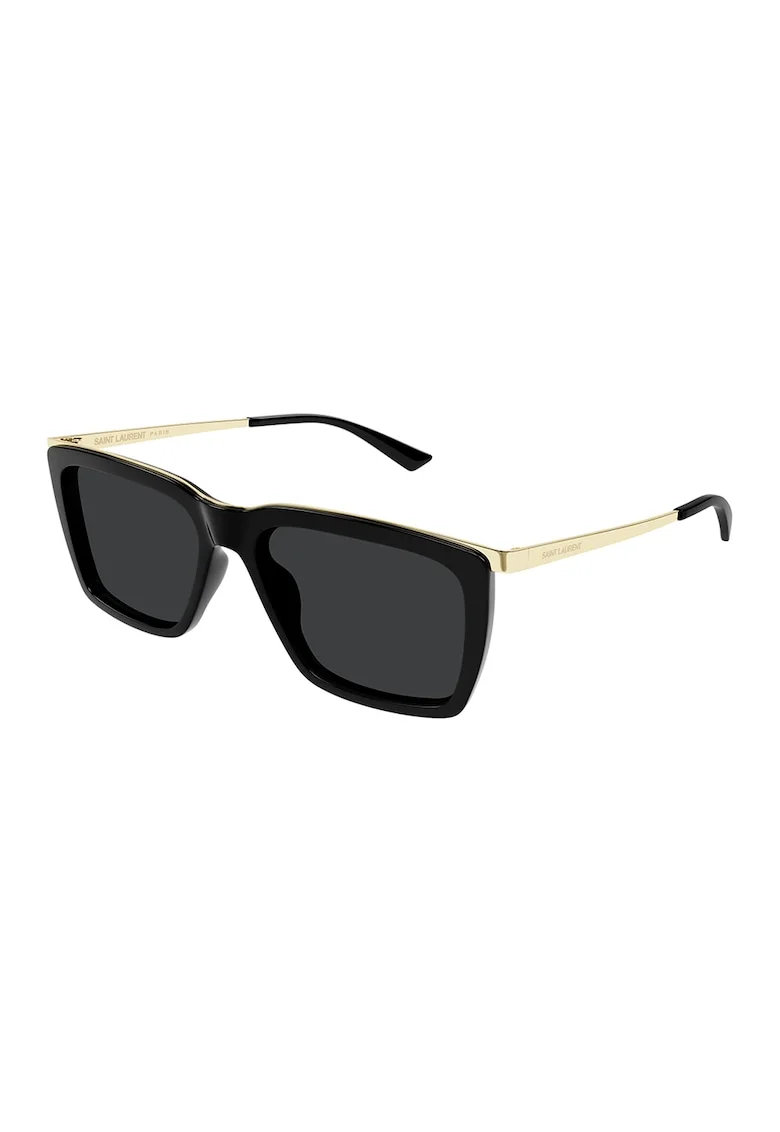 Ochelari de soare cu lentile uni, Auriu/Negru