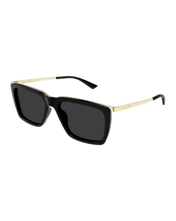 Ochelari de soare cu lentile uni, Auriu/Negru