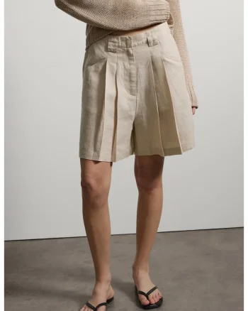 Pantaloni Scurti  De Dama Bej 003571185