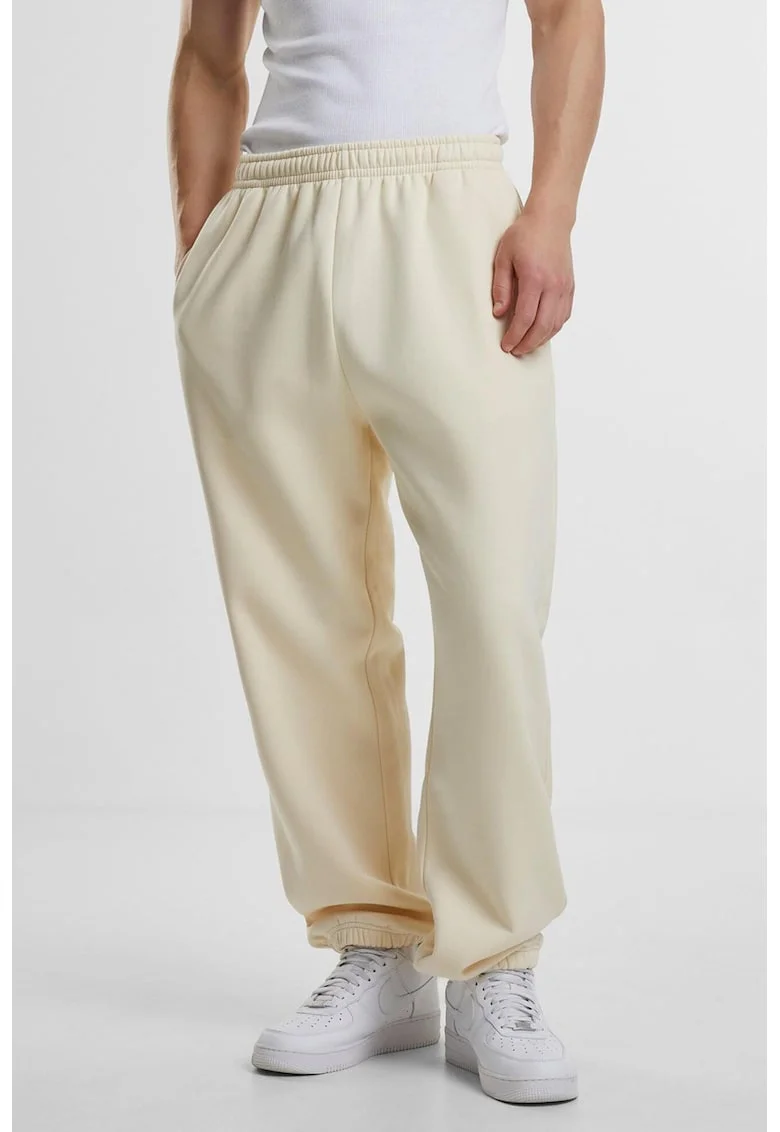 Pantaloni de trening cu croiala relaxed-fit si buzunare, Bej deschis