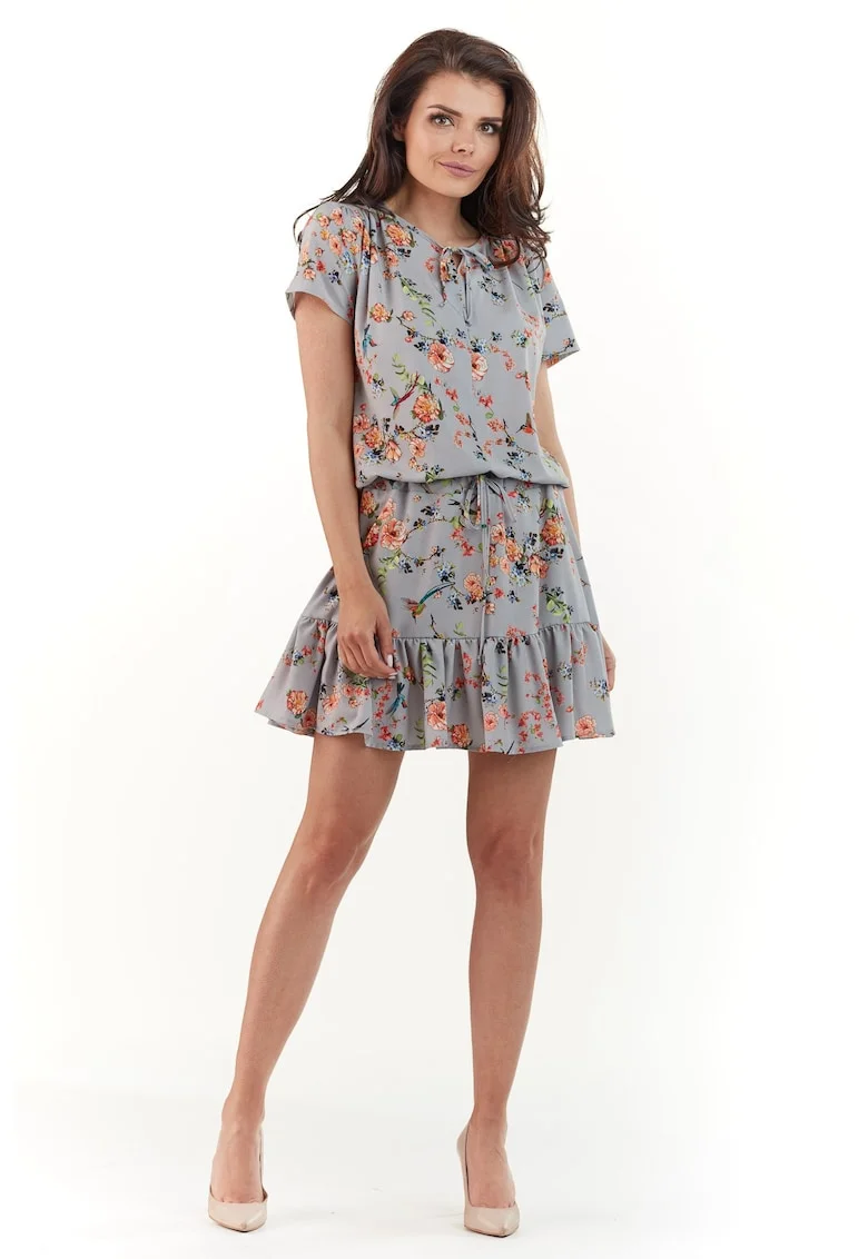 Rochie dama,  Poliester, Gri, A230