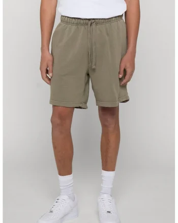 Pantaloni scurti din amestec de bumbac cu snur, Masliniu deschis