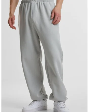 Pantaloni de trening cu croiala relaxed-fit si buzunare, Gri deschis