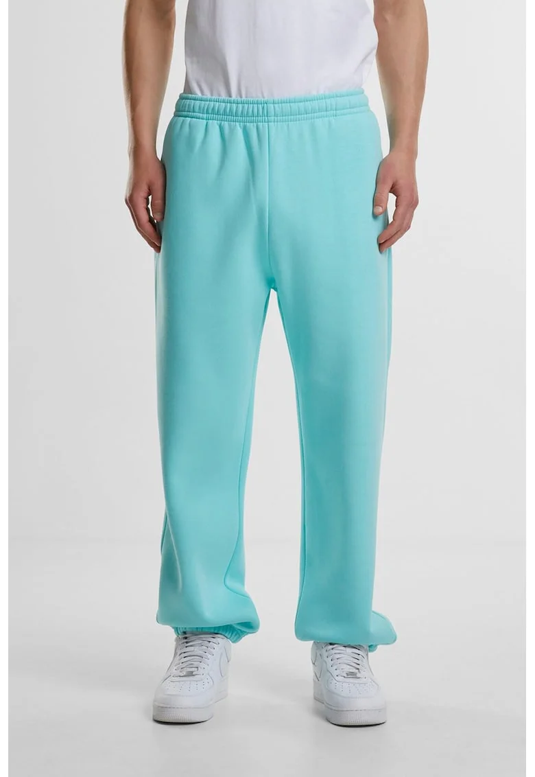 Pantaloni de trening cu croiala relaxed-fit si buzunare, Albastru aquamarin