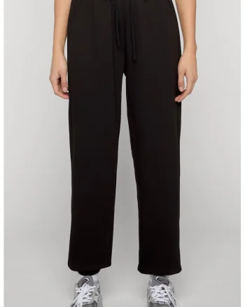 Pantaloni de trening cu talie inalta, Negru
