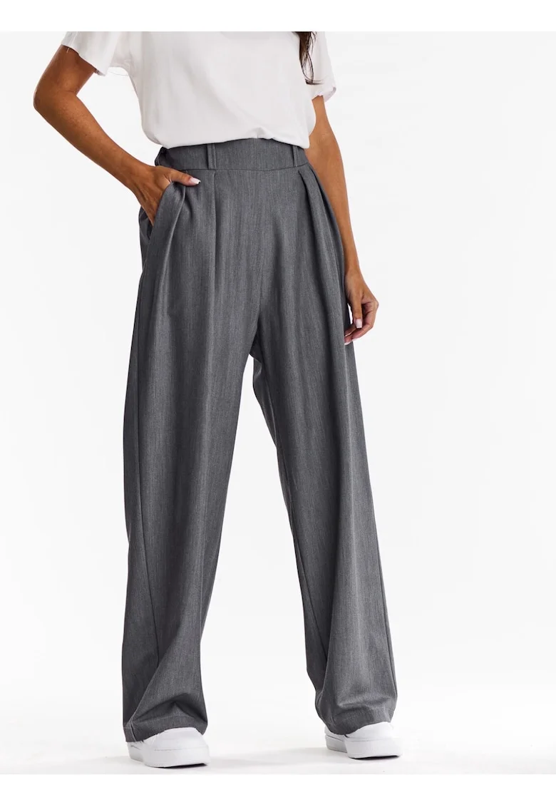 Pantaloni dama,  Viscoza, Gri
