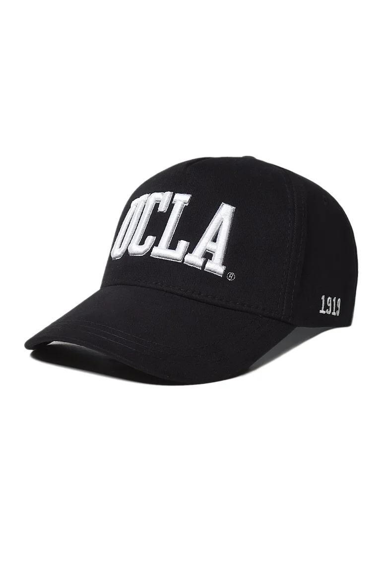 Sapca baseball unisex cu broderie logo supradimensionata Ranch, Negru