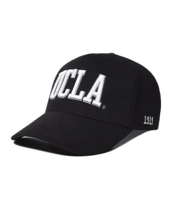 Sapca baseball unisex cu broderie logo supradimensionata Ranch, Negru