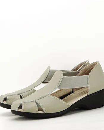 Sandale gri din piele naturala Calypso 127