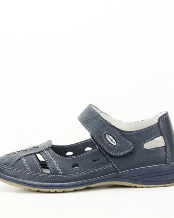 Balerini piele naturala Aurora bleumarin M5