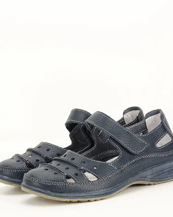 Balerini piele naturala Diana bleumarin M4