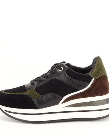 Sneakers negru cu kaki Erica M2