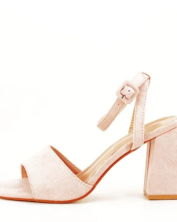Sandale roz somon cu toc BL6522 130