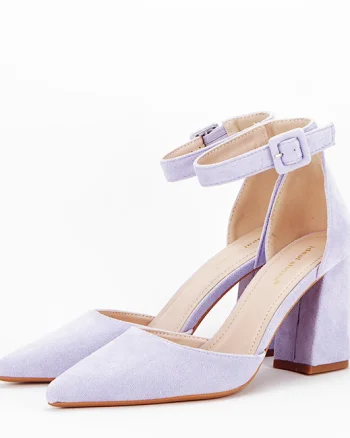 Pantofi mov deschis decupati 8708 04