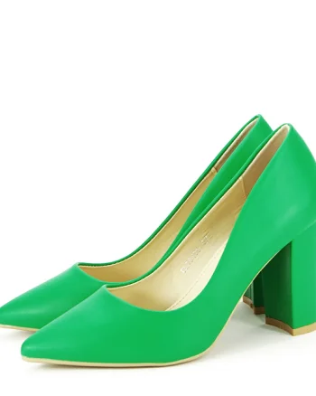 Pantofi verzi office eleganti Anca 01