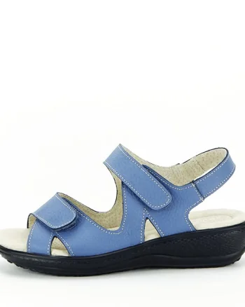 Sandale albastre din piele naturala DLNY7858 M4