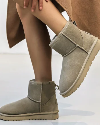 Ghete taupe din piele naturala JB1967 111