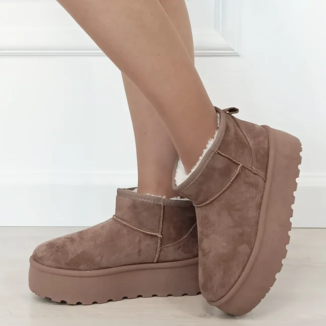 Ghete maro imblanite cu talpa groasa LT33-43 112
