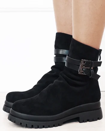 Ghete negre dama casual 7673 115
