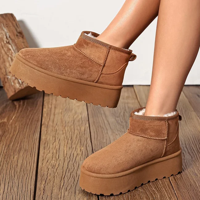 Ghete camel imblanite cu talpa groasa LT33-43 112