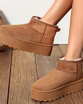 Ghete camel imblanite cu talpa groasa LT33-43 112