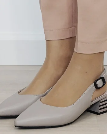 Pantofi gri comozi din piele naturala BY6888-6 02