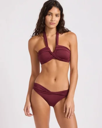 Seafolly sutien de baie pentru femei Halter Bandeau
