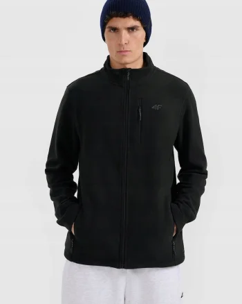 Hanorac barbati  polar, negru, guler