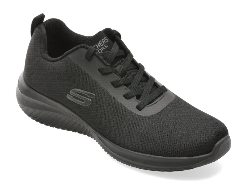 Pantofi sport SKECHERS negri, ULTRA FLEX 3.0 SR, din material textil