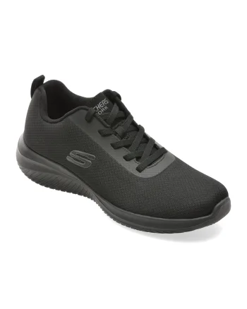 Pantofi sport SKECHERS negri, ULTRA FLEX 3.0 SR, din material textil