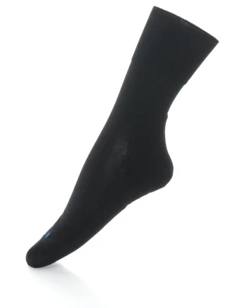 Sosete unisex scurte cu talpa din plus Run, Negru