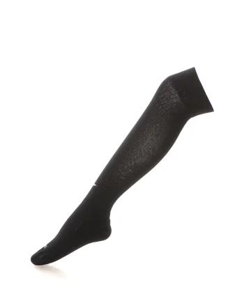 Sosete unisex pentru fotbal, cu logo, Negru
